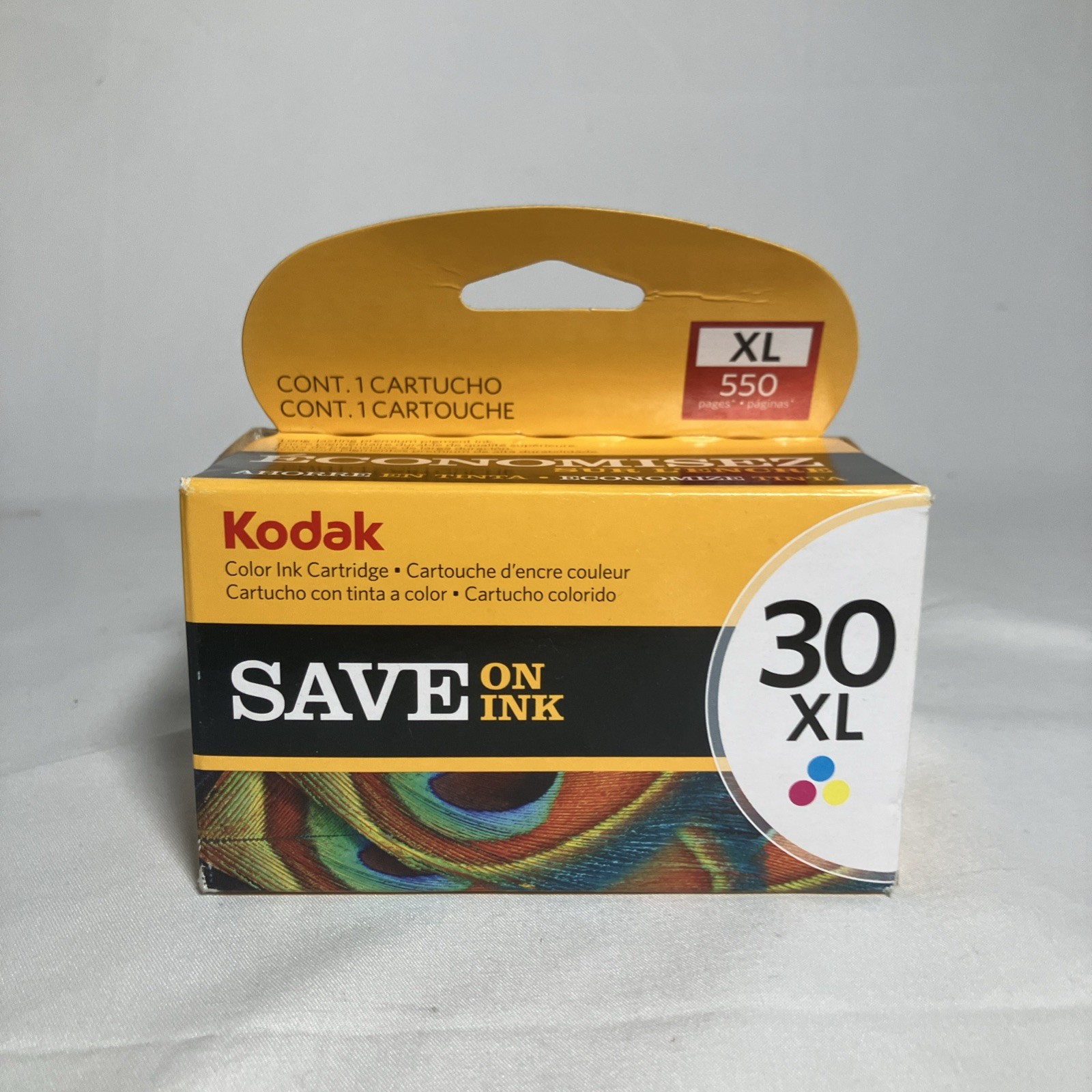 New Sealed Kodak 30XL Tri Color Ink Cartridge Pack - Genuine OEM -