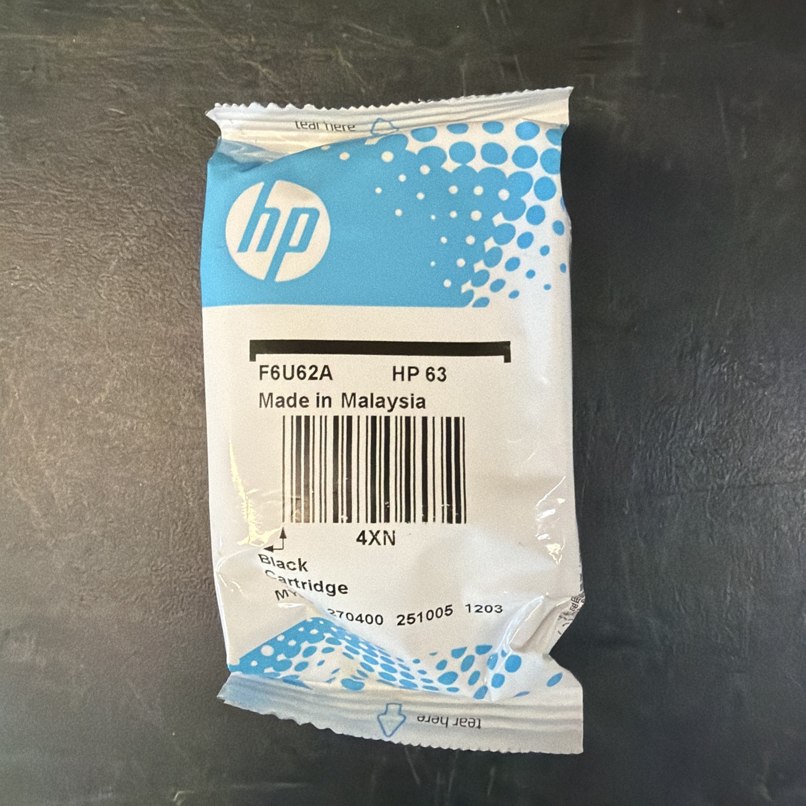 Genuine HP Ink - HP 63 Black Ink - ENVY No Box New Sealed Exp 2027