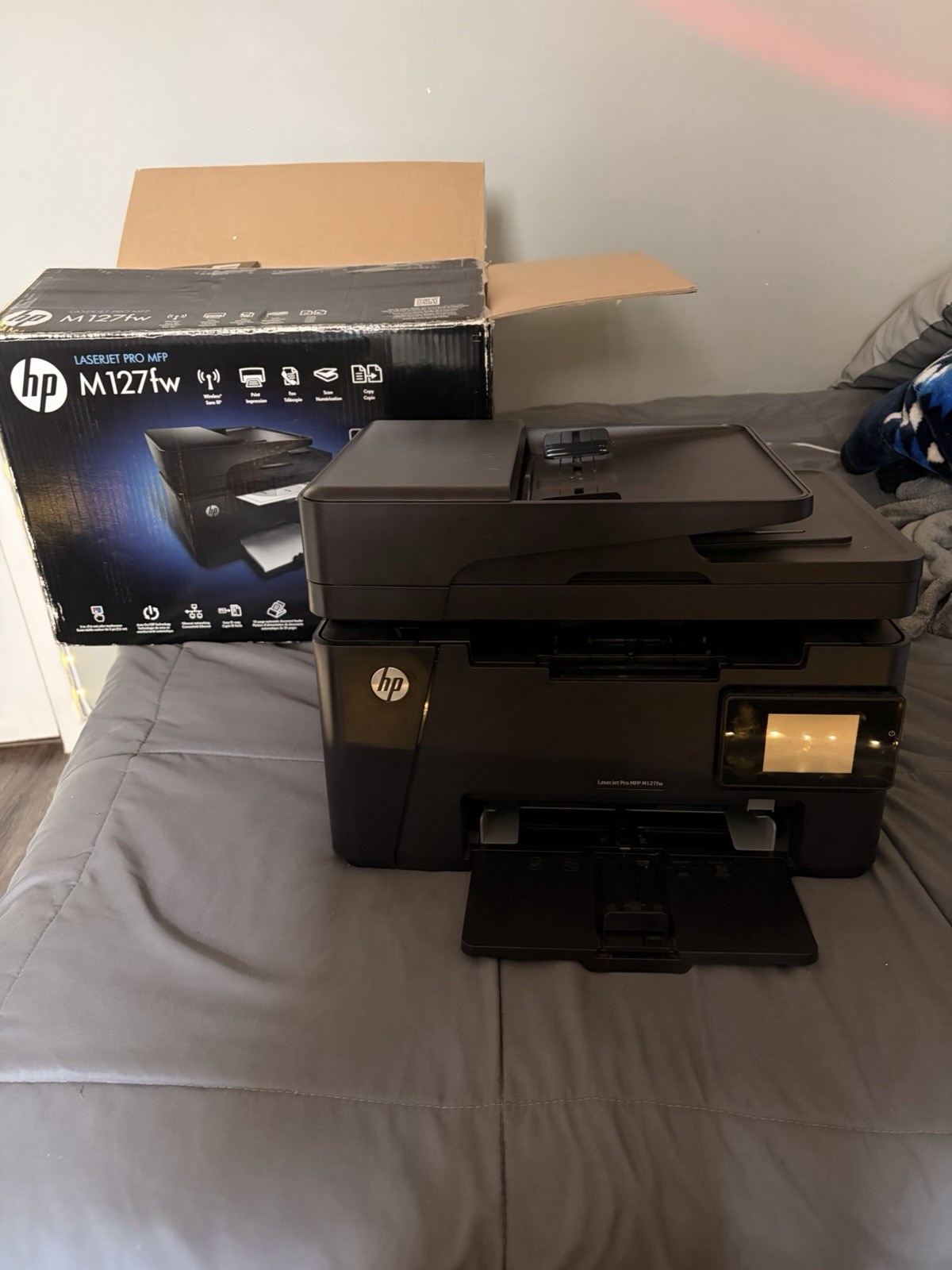 HP LaserJet Pro M127fw Wireless B&W Laser All-in-One Scan Copy Fax 21ppm A4
