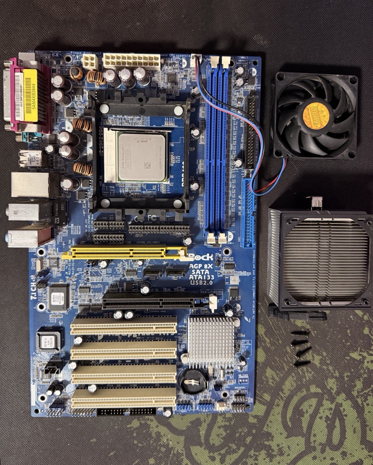 ASRock K8Upgrade-NF3 Socket 754 AMD Sempron 2800+ Motherboard AGP DDR nForce3