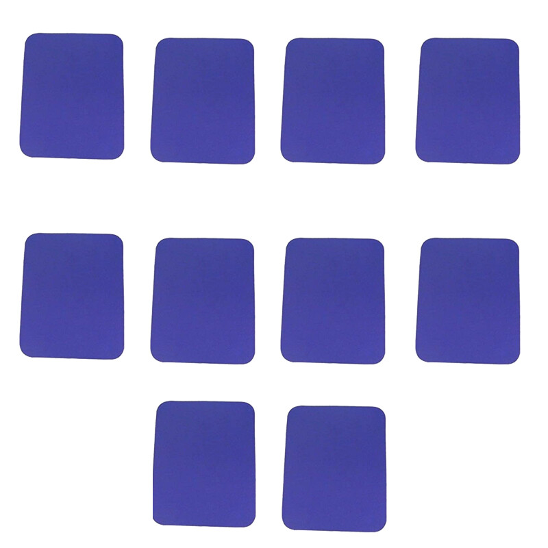 10 Pack Belkin Blue Standard Mouse Pad, (F8E081-BLUE)