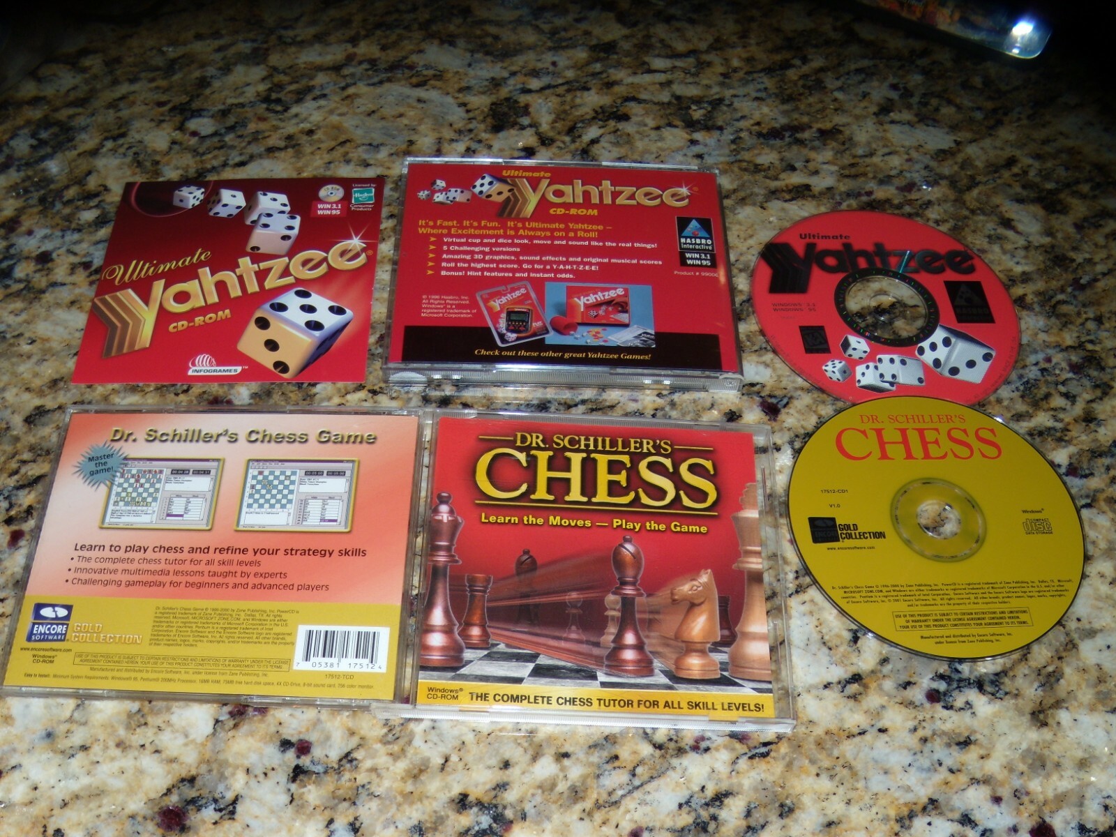2 PC Games: Ultimate Yahtzee and Dr. Schiller's Chess