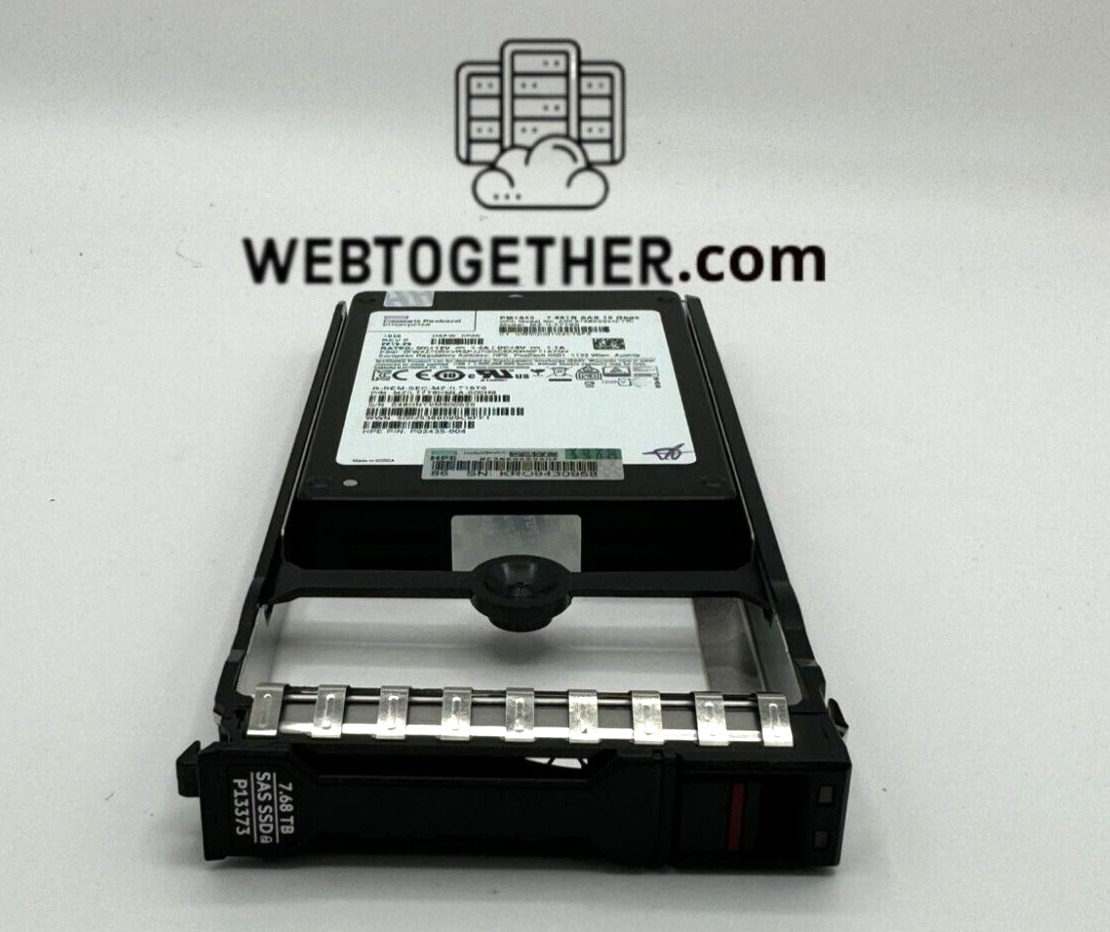 HPE P13373-001 Primera 600 7.68TB SAS SFF 2.5inch SSD