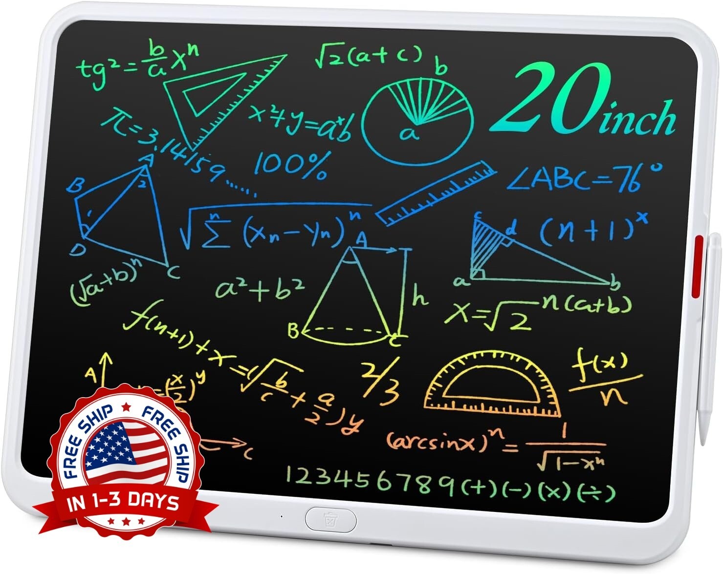 Tableta de escritura LCD recargable para el hogar la universidad y la oficina US