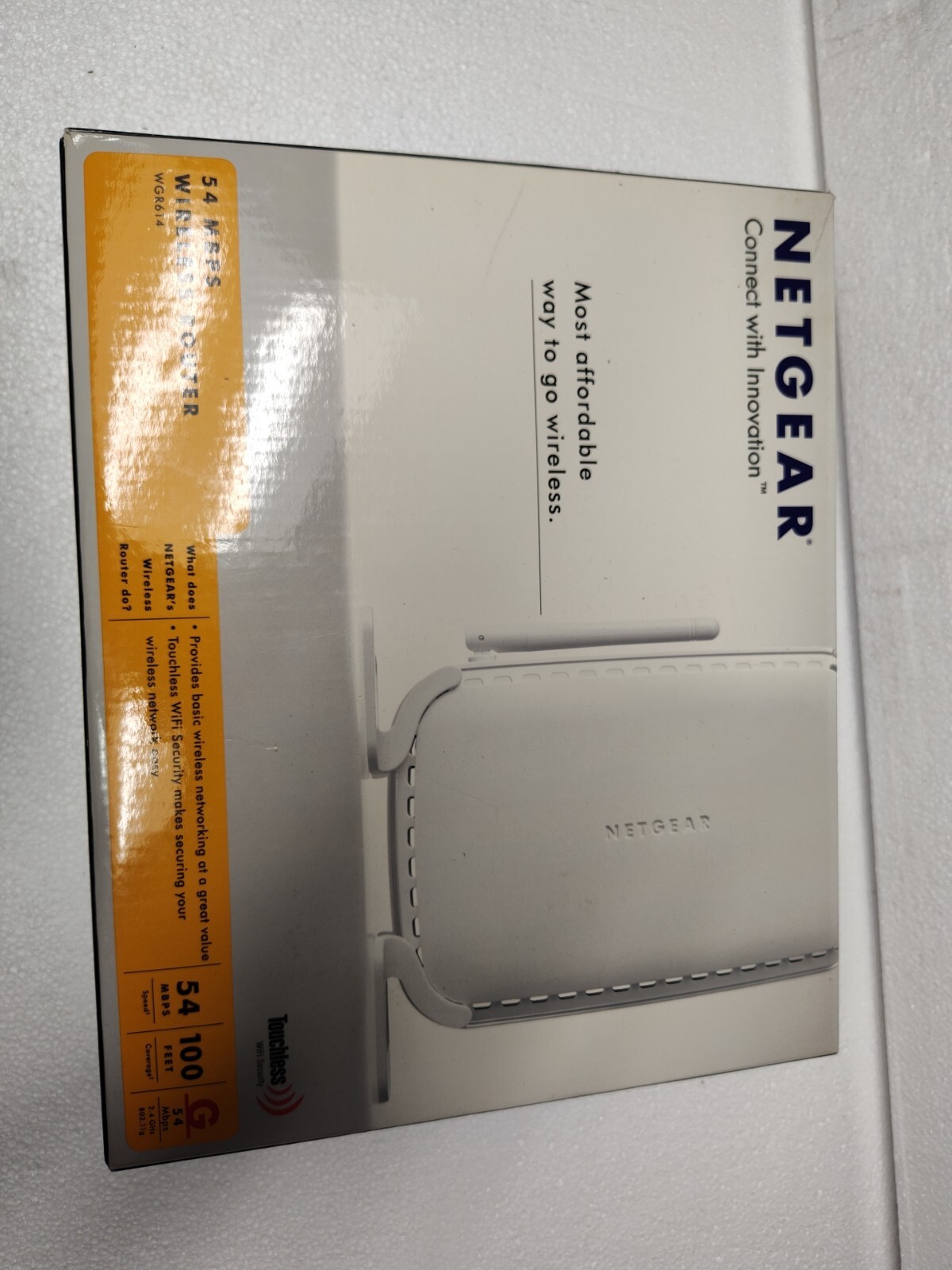 Netgear WGR614 54 Mbps 4-Port 10/100 Wireless G Router (WGR614v6) Brand New 