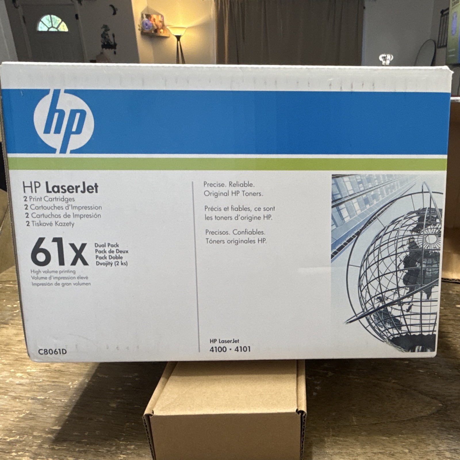 HP 61X C8061D Black Toner Cartridge - Dual Pack New Genuine  2 Cartridges
