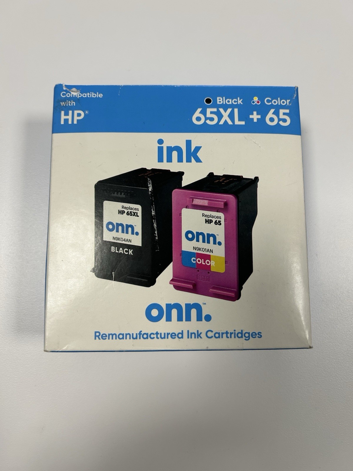 Onn Ink Cartridges • Black 65XL + Color 65, NEW And Sealed - Qty Available