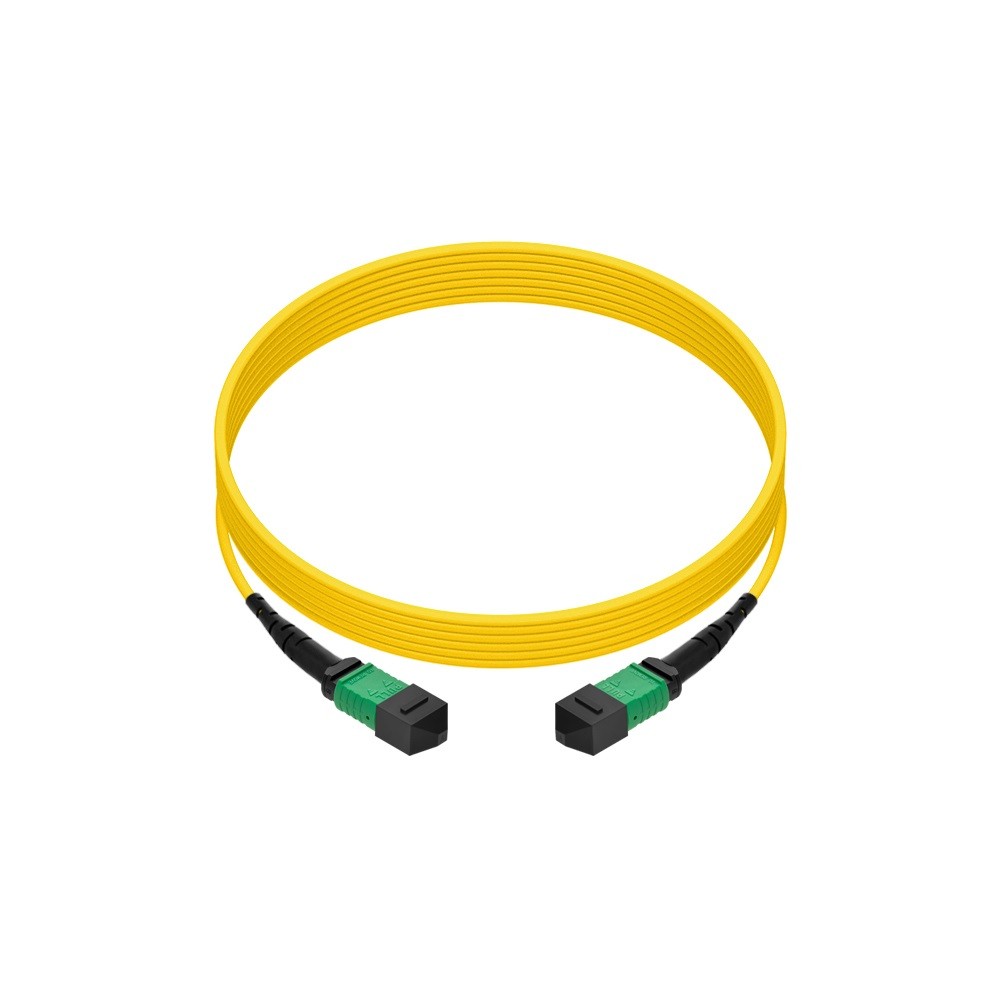 10 Pack of 1m Singlemode MPO F/F 12-Fiber Type B 3mm Fiber Optic Cable