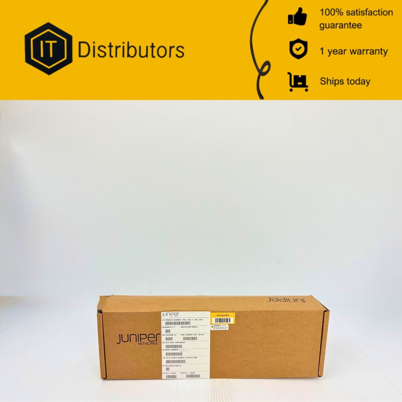 Juniper JPSU-550-C-DC-AFO / New / 1 Year Warranty / Ships Today