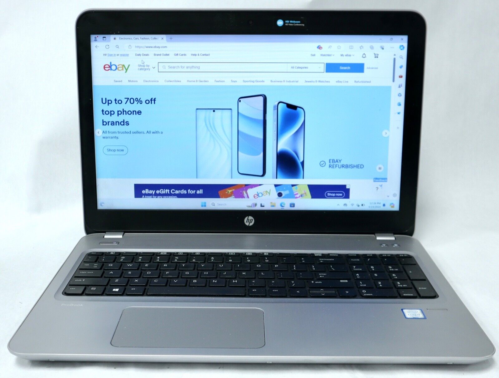 HP  ProBook 450 G4 | 128GB NVMe | Intel Core i7-7500U  | 8GB RAM | WIN 11 PRO