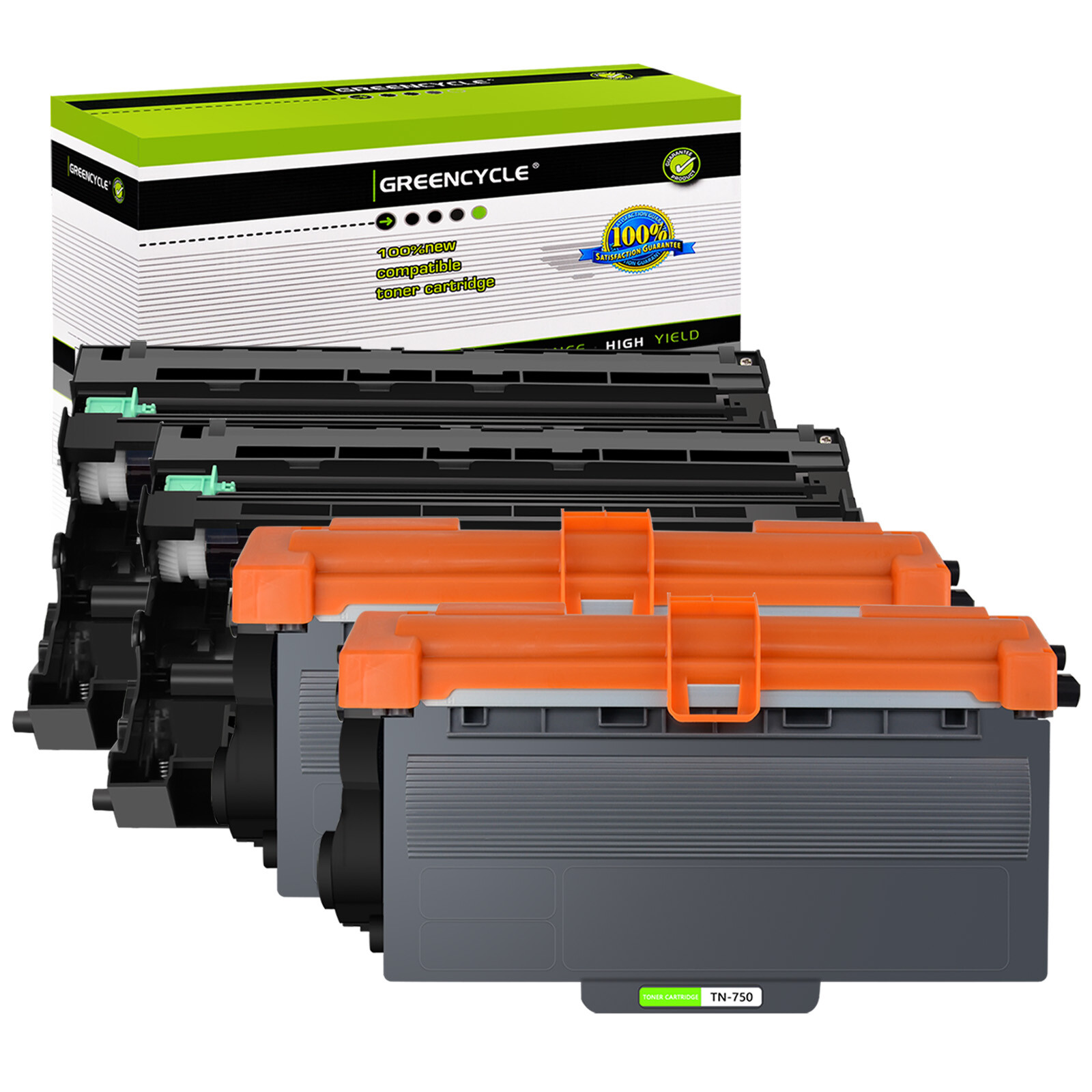 2 TN750 Toner & 2 DR720 Drum Fit for Brother HL-5470DW 5470DWT 6180DW DCP-8250DN