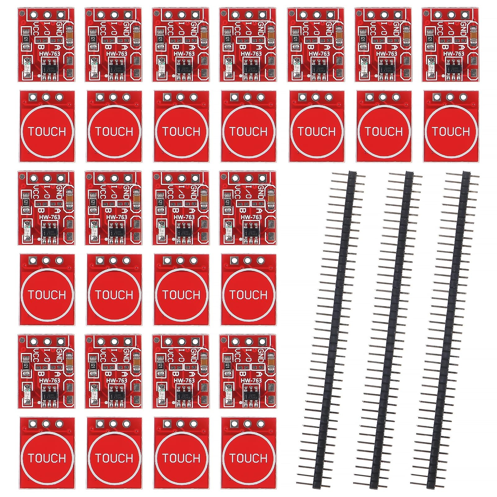 30 PCS TTP223 Touch Switch Sensor Module 3 PCS 40 Pin Header Arduino Pi