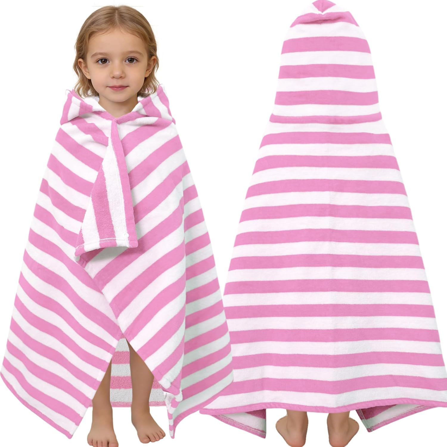 VOOVA & MOVAS Toddler Hooded Bath Towels 0-3T, 25''X40, Soft | Thick | 100% Cott