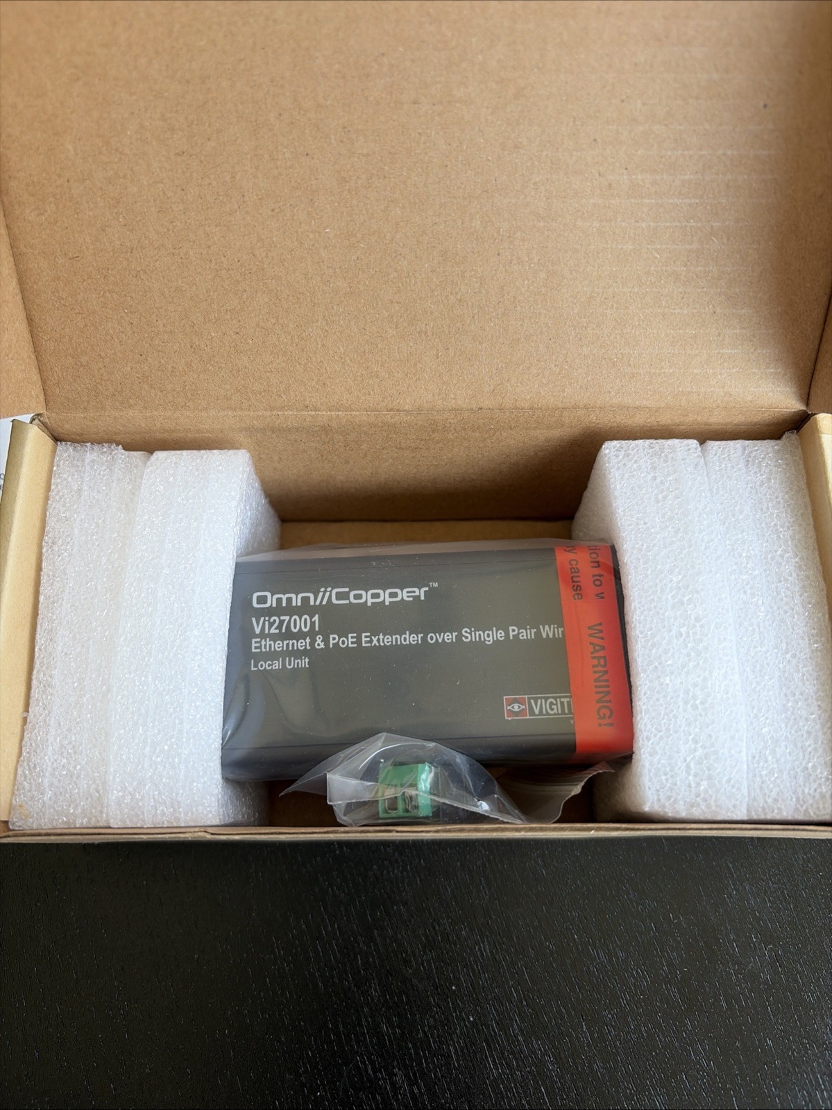 Vigitron Vi27001 Omni copper 1-Port Ethernet And POE Receiver New