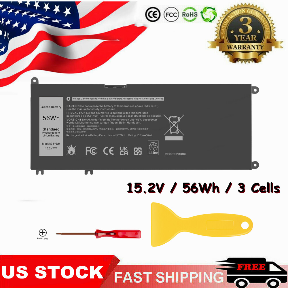 33YDH Battery For Dell G3 15 3579 17 3779 G7 7588 Inspiron 15 7577 17 7000 7778 