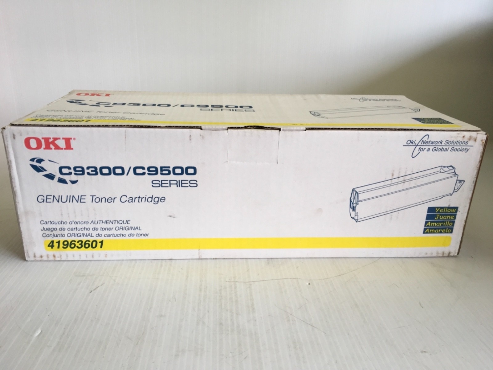 Oki Data Genuine Toner Cartridge C9300/9500 series 41963601 Yellow sealed new