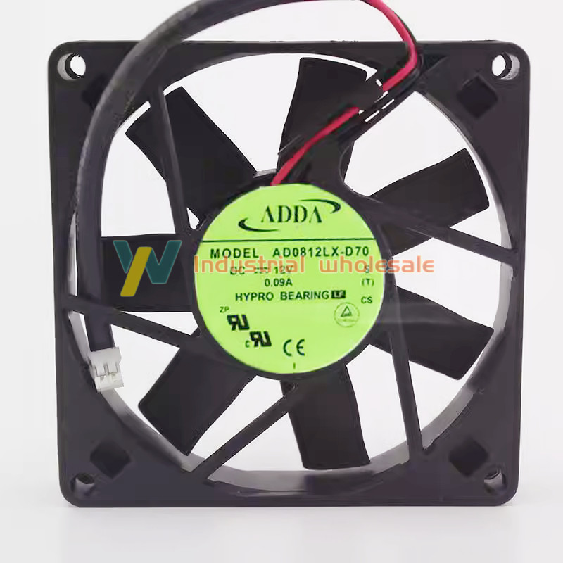1PC new ADDA AD0812LX-D70 80*80*15MM 8015 DC12V 0.09A 8CM silent cooling fan