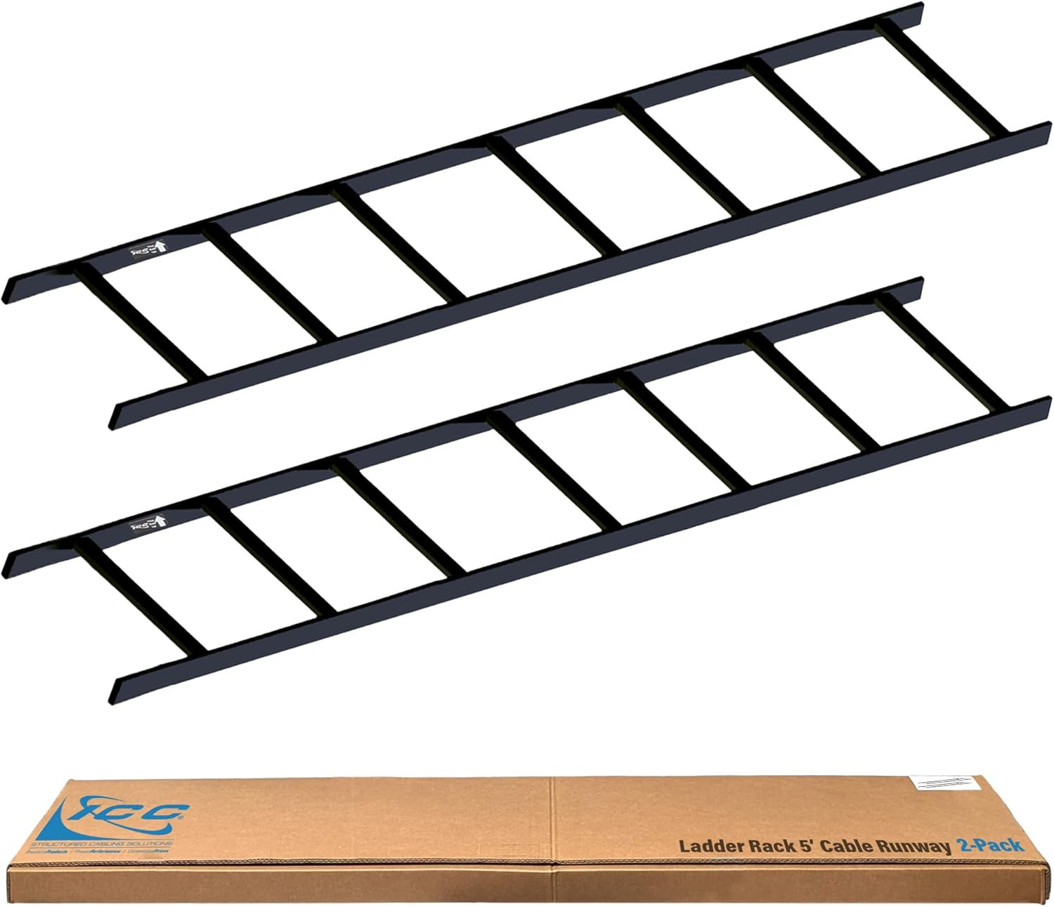 Durable 5' Cable Runway Rack, 16-Gauge Steel, USA-Made, 2-Pack