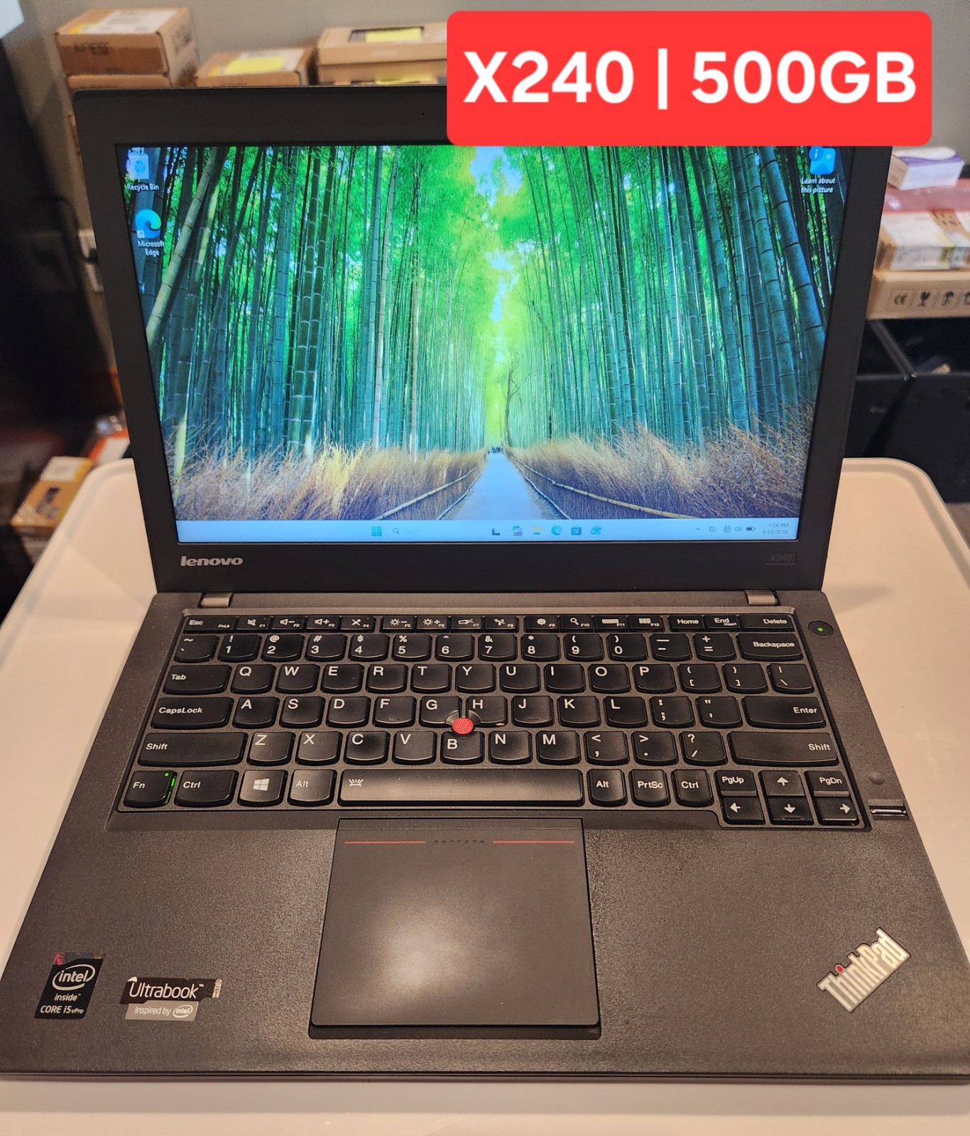 Lenovo ThinkPad x240 i5-4300U 1.90GHz 8GB Ram 500GB SSD Win 11 Pro     (C)