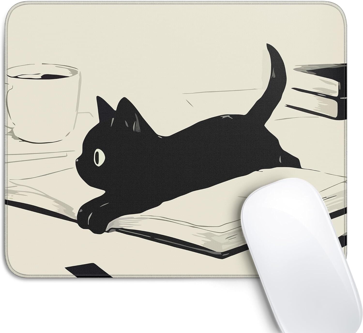 Cute Black Cat Mouse Pad 8