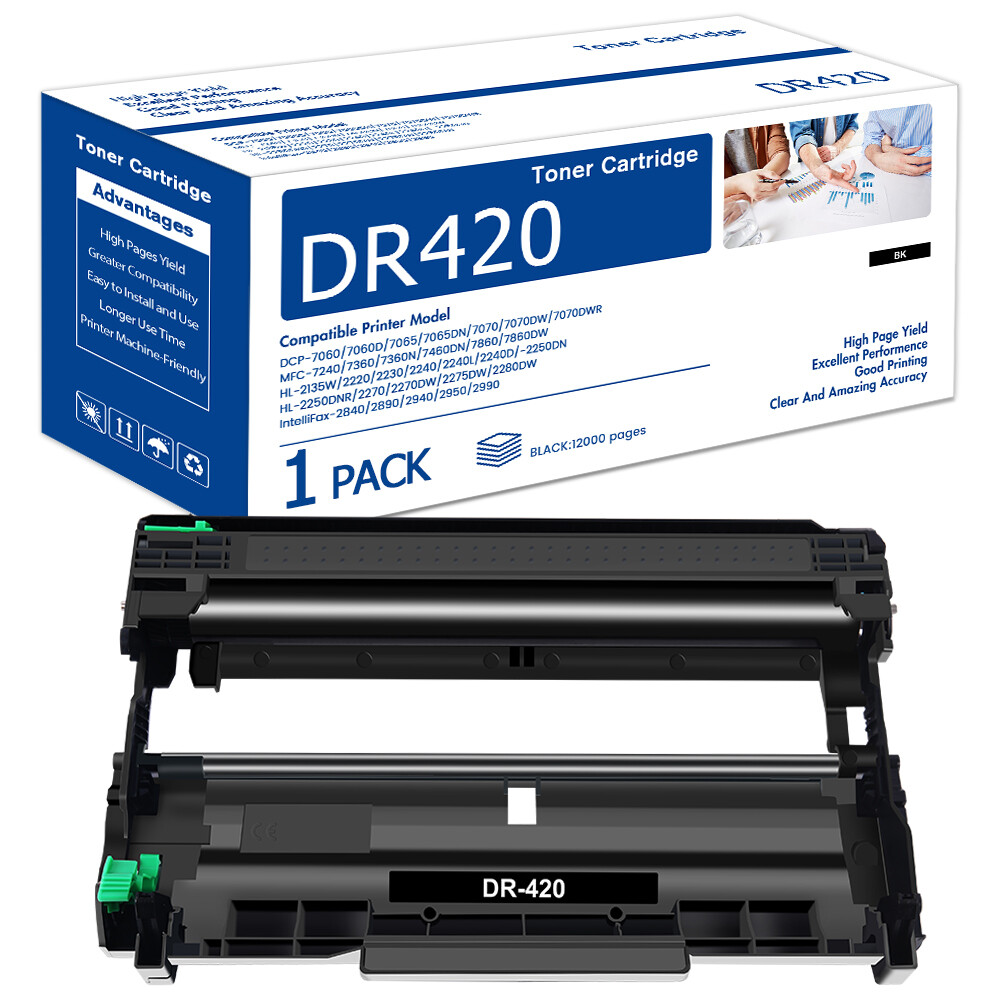 1 PK New DR420 Drum Unit for Brother TN450 TN420 DR-420 Fits HL-2270DW HL-2280DW