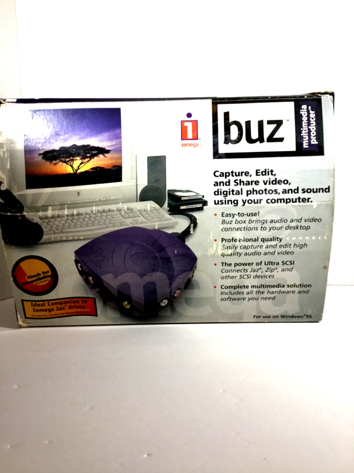 Vintage Iomega Buz Multimedia Producer -BOX (No PCI Card)