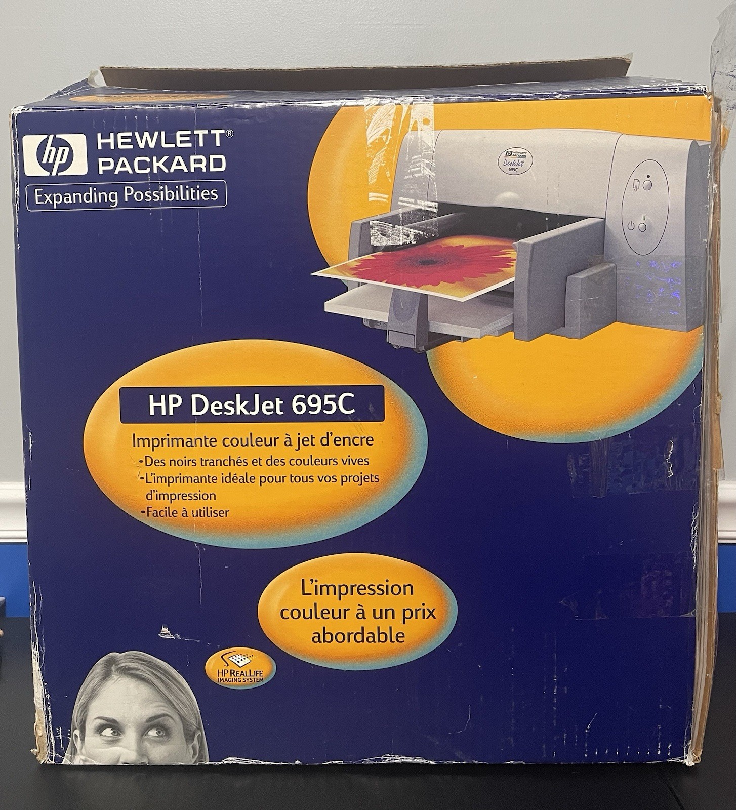 Vintage HP Hewlett Packer DeskJet 695C NEW OPEN BOX VERY RARE Box Damaged