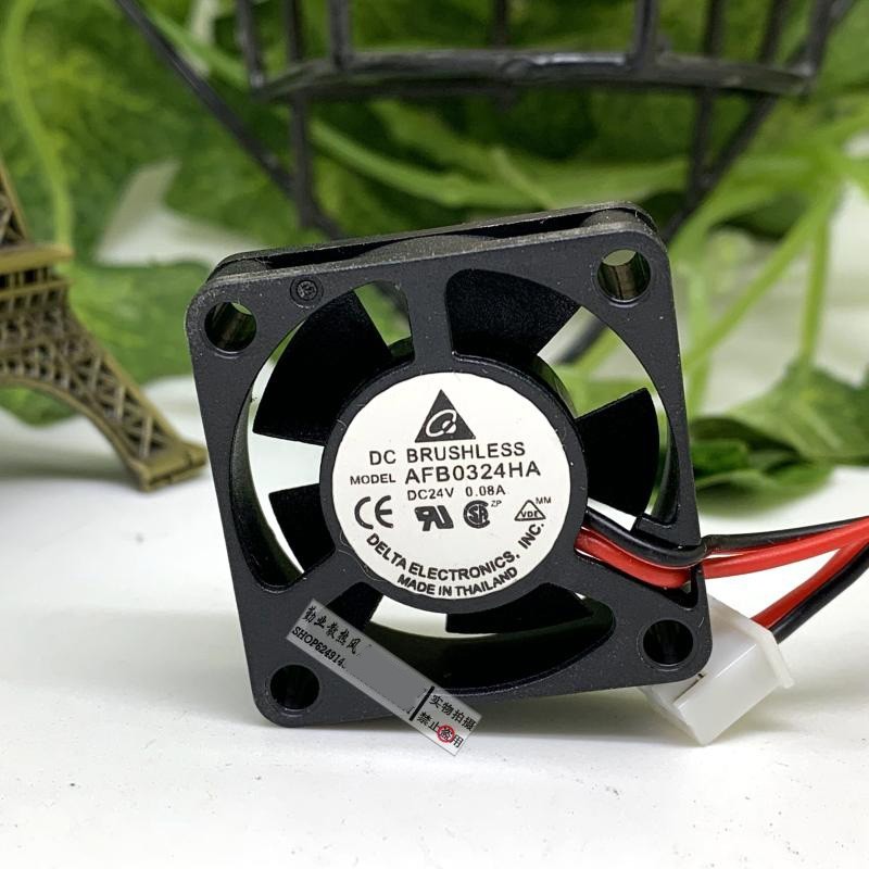 1PCS  Delta AFB0324HA 3010 24V 0.08A 2-Wire Inverter Cooling Fan