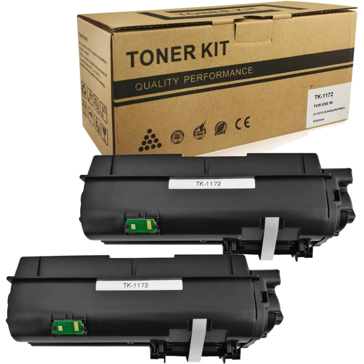Cost-Effective TK1172 Toner Cartridges 2-Pack - 7200 Pages for Kyocera ECOSYS