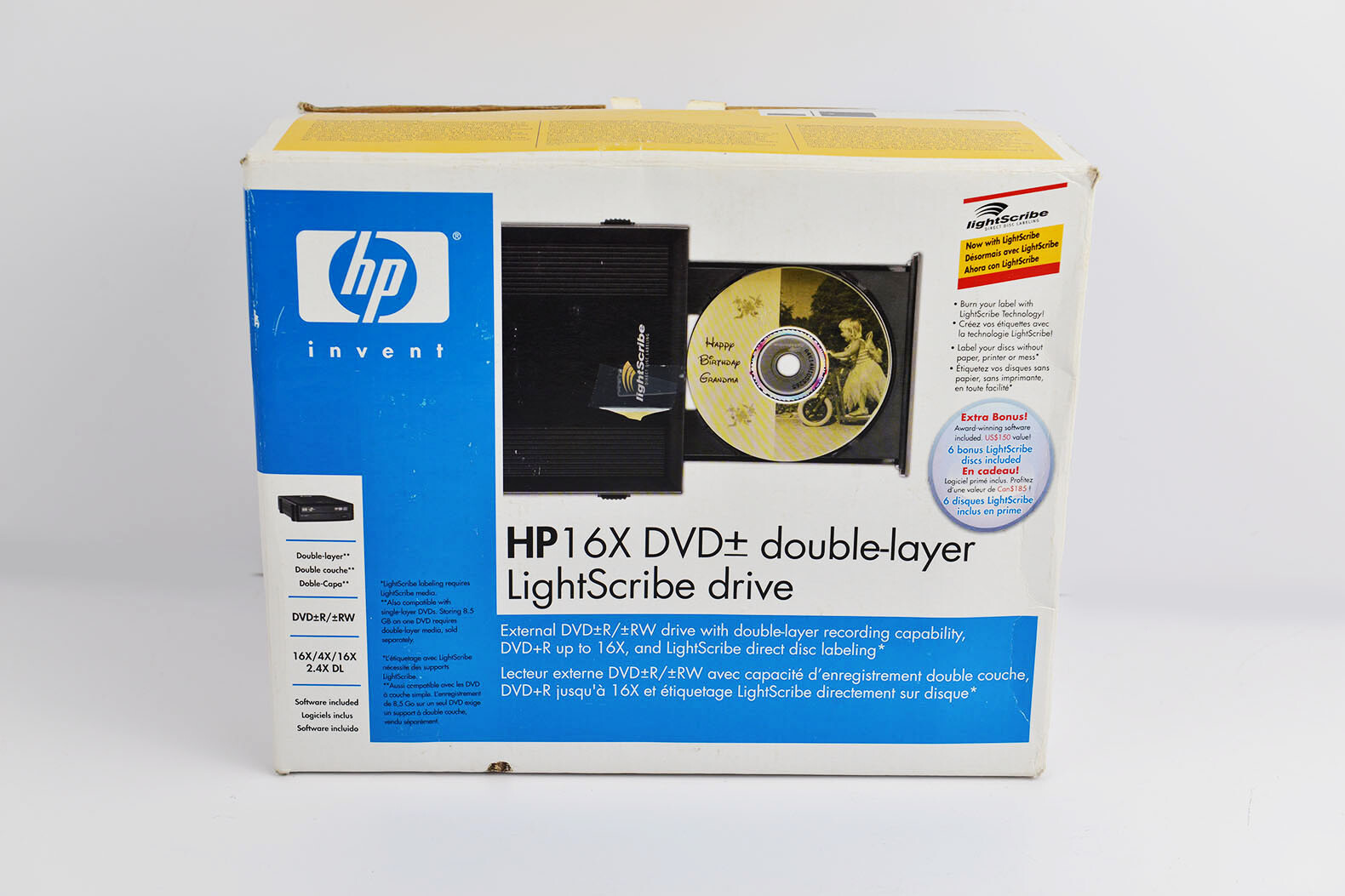 New HP DVD640e DVD+R/+RW 16X DVD Writer