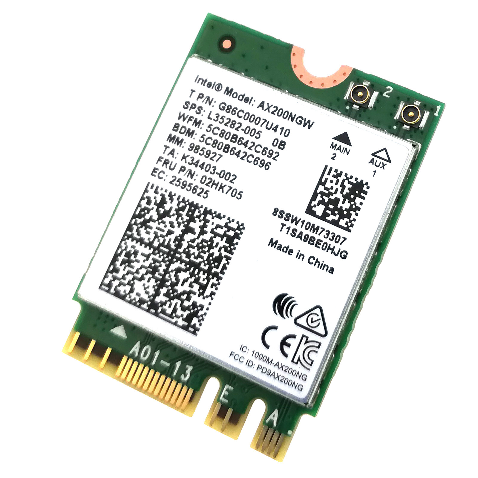 AX200 M.2 Wireless Network Card WiFi 6 Bluetooth 5 PC NGFF 5GHz 2.4Gbps 802.11ax