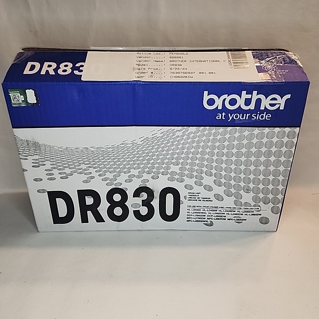 GENUINE - BROTHER DR830 DRUM UNIT - 15,000 PAGES - DR-830 OPEN BOX