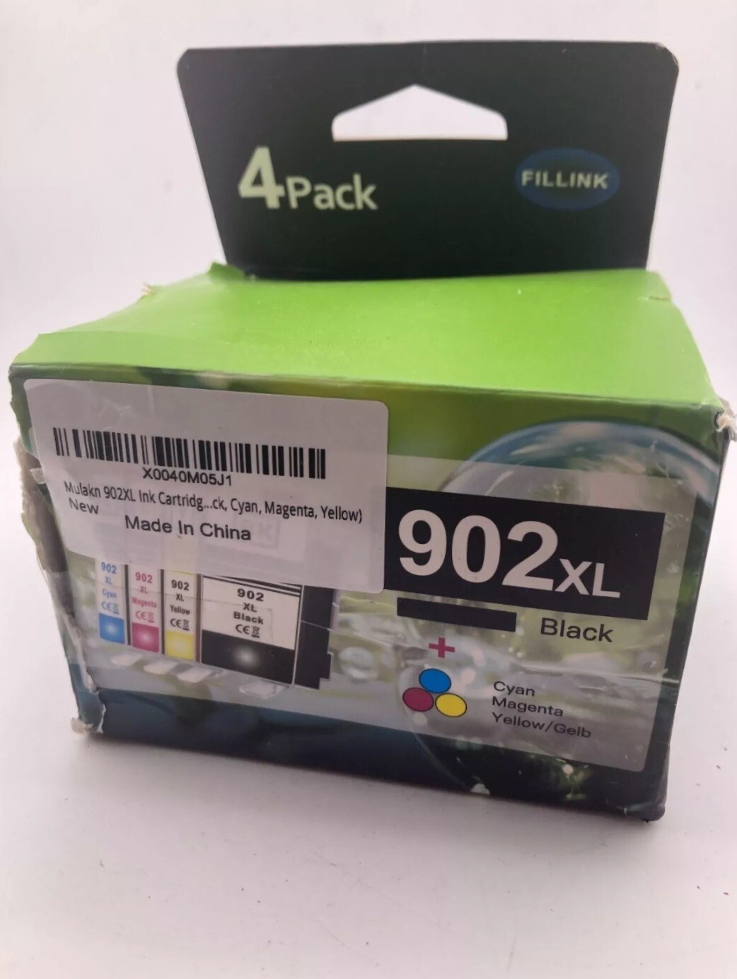 4-Pack 902XL Fits HP Three Colors Plus Black in Original Box GPC Image Toner