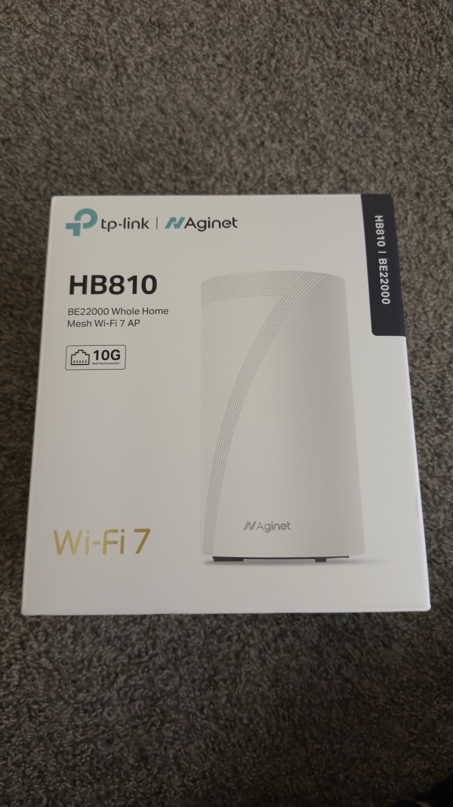 TP-Link Aginet HB810 BE22000 Whole Home Mesh WiFi 7 Router