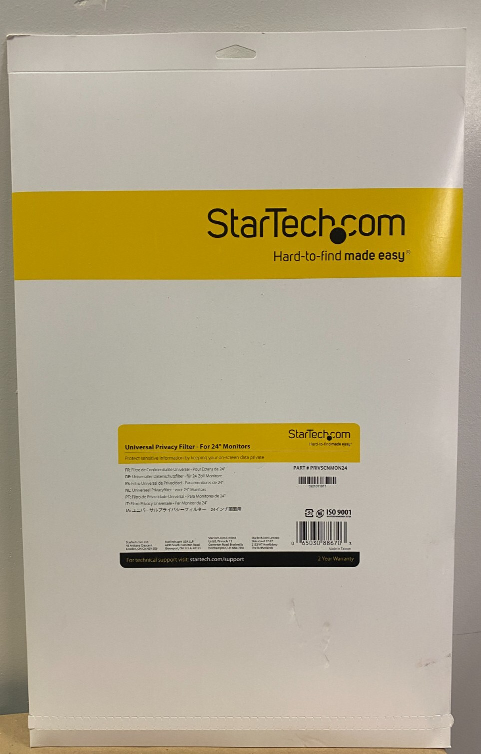 StarTech Universal Privacy Filter - For 24" Monitors - 