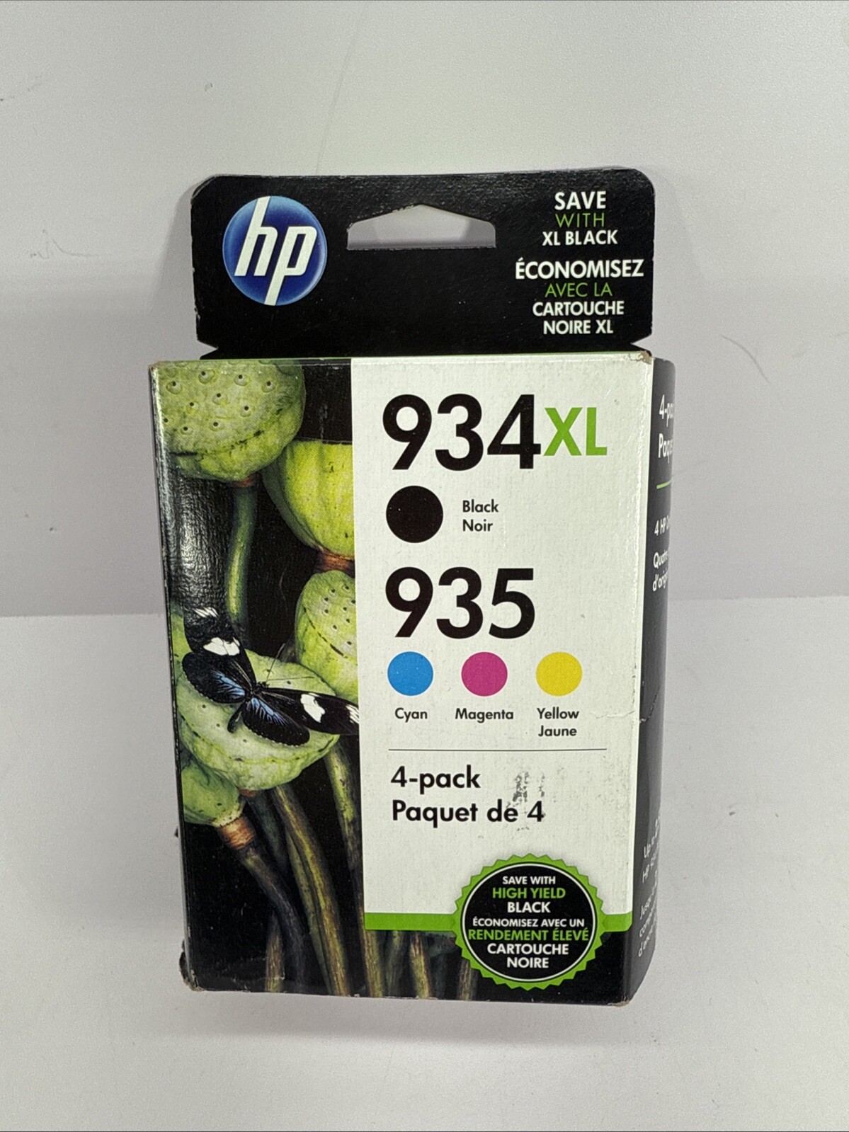 Genuine 4-Pack✨HP 934XL Black & 935 Cyan, Magenta, Yellow✨N9H66FN✨SEALED✨12/2022