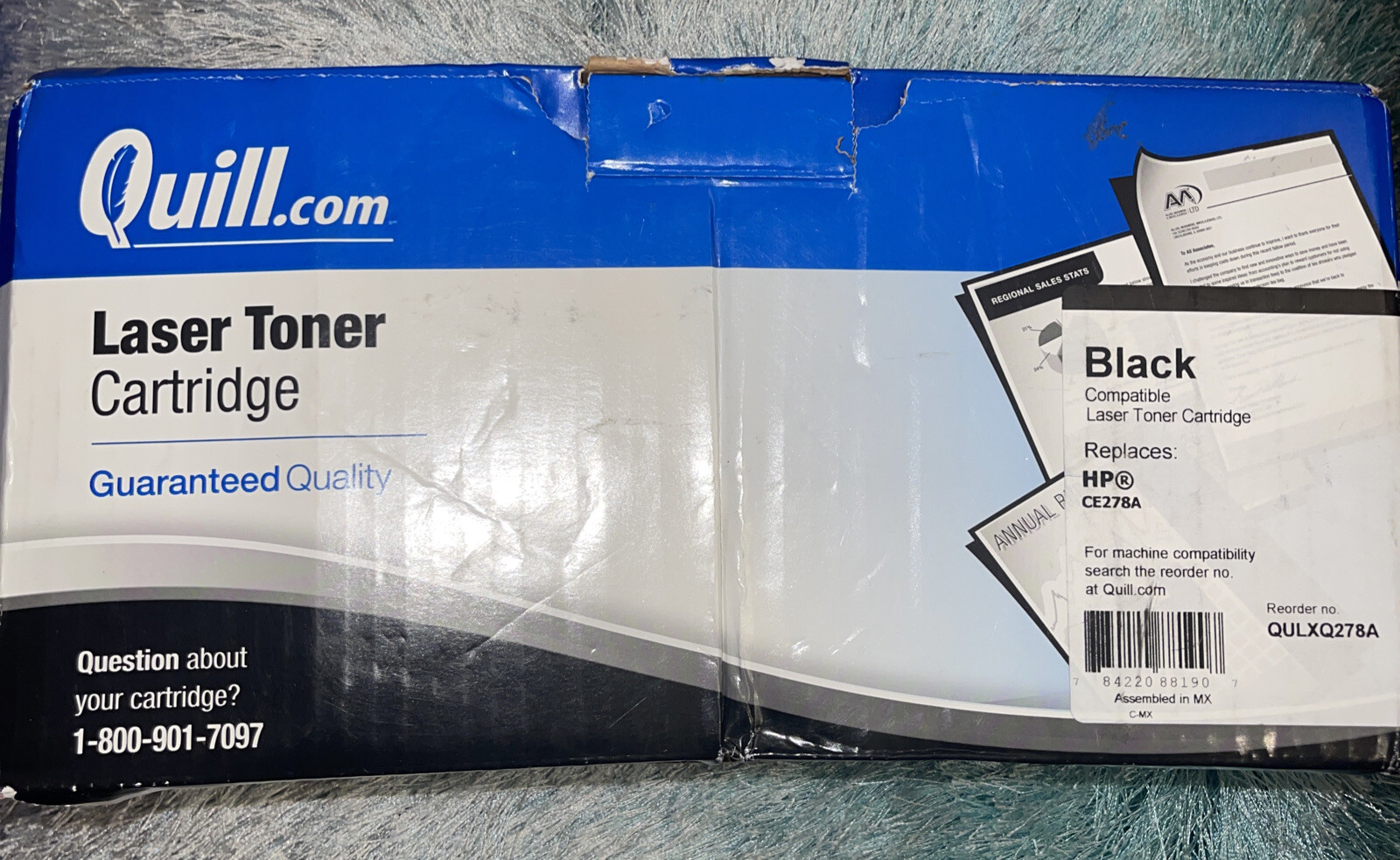 Quill Brand replacement HP CE278A 78AA Black Laser Toner Ink Cartridge SEALED