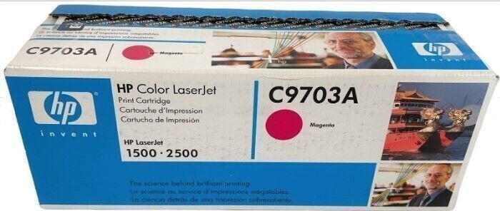 Genuine HP LaserJet C9703A Magenta Toner Cartridge for 1500 2500H Printer OEM