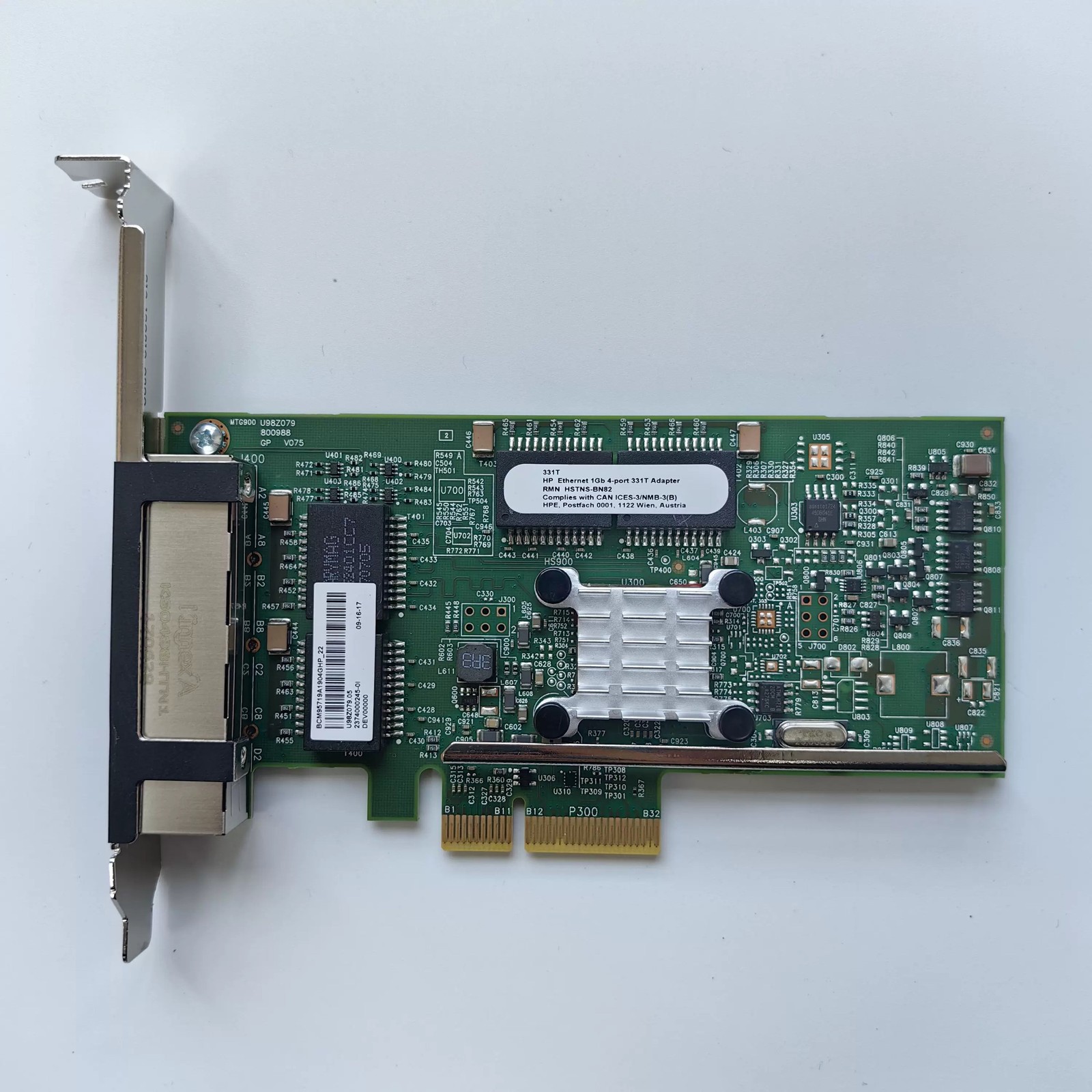 For HP 331T 647594-B21 649871-001 380G9 G10 BCM5719 four-port interface card