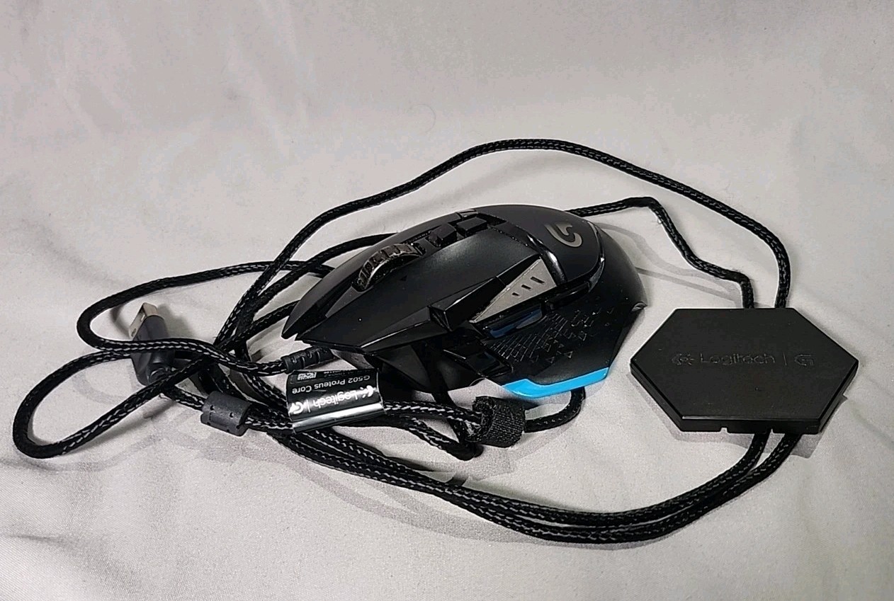 Logitech G502 Wired Proteus Core Gaming Mouse Gently Used With Weights