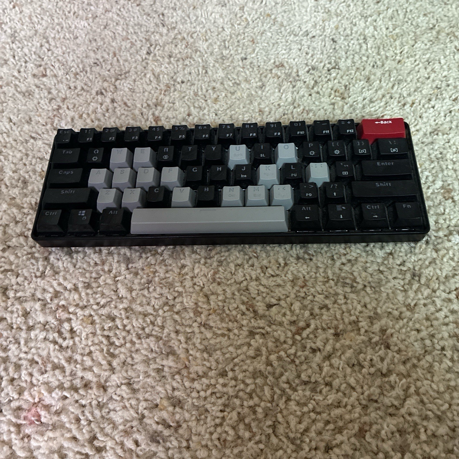 Compact Mechanical Keyboard Black Gray Red QWERTY English Plastic