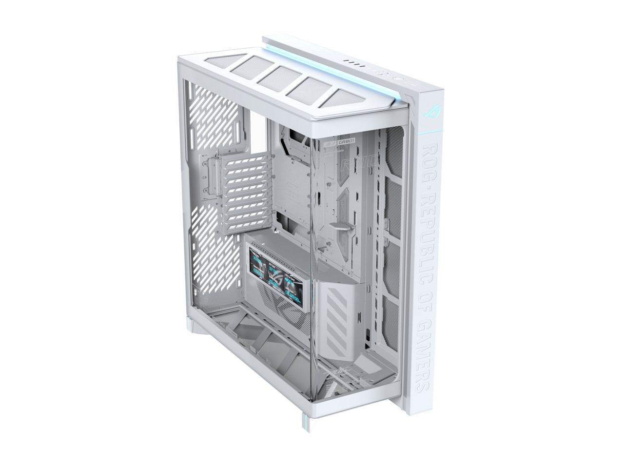 ROG Cronox White Edition Full Tower PC Gaming Case Curved Tempered-Glass ASUS