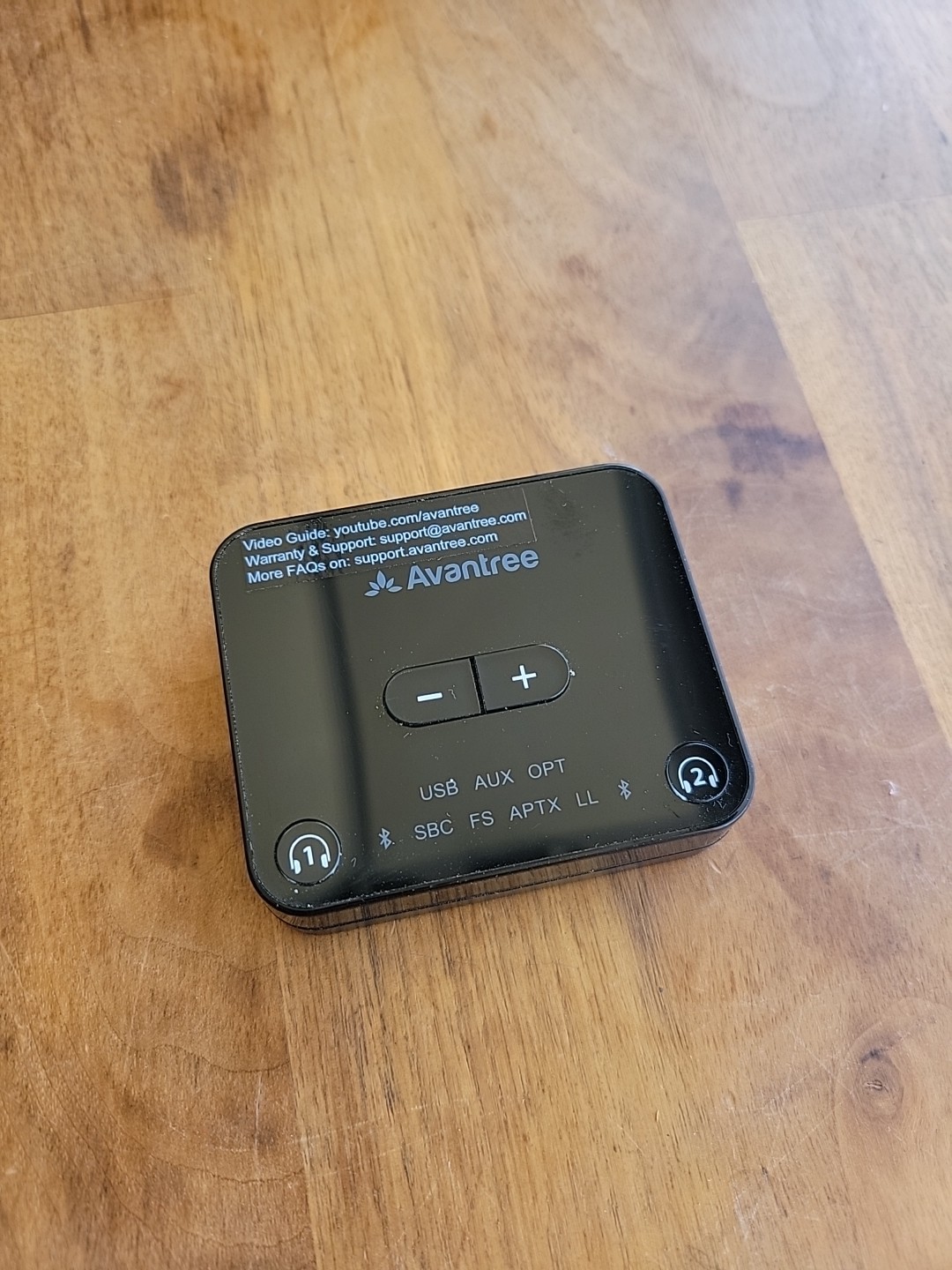 Avantree Audikast Bluetooth Transmitter for TV Model BTTC-418 PreOwned