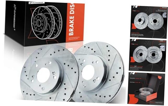 11.10" (282mm) Disc Brake Rotors - Compatible with Front Drilled and Slotted