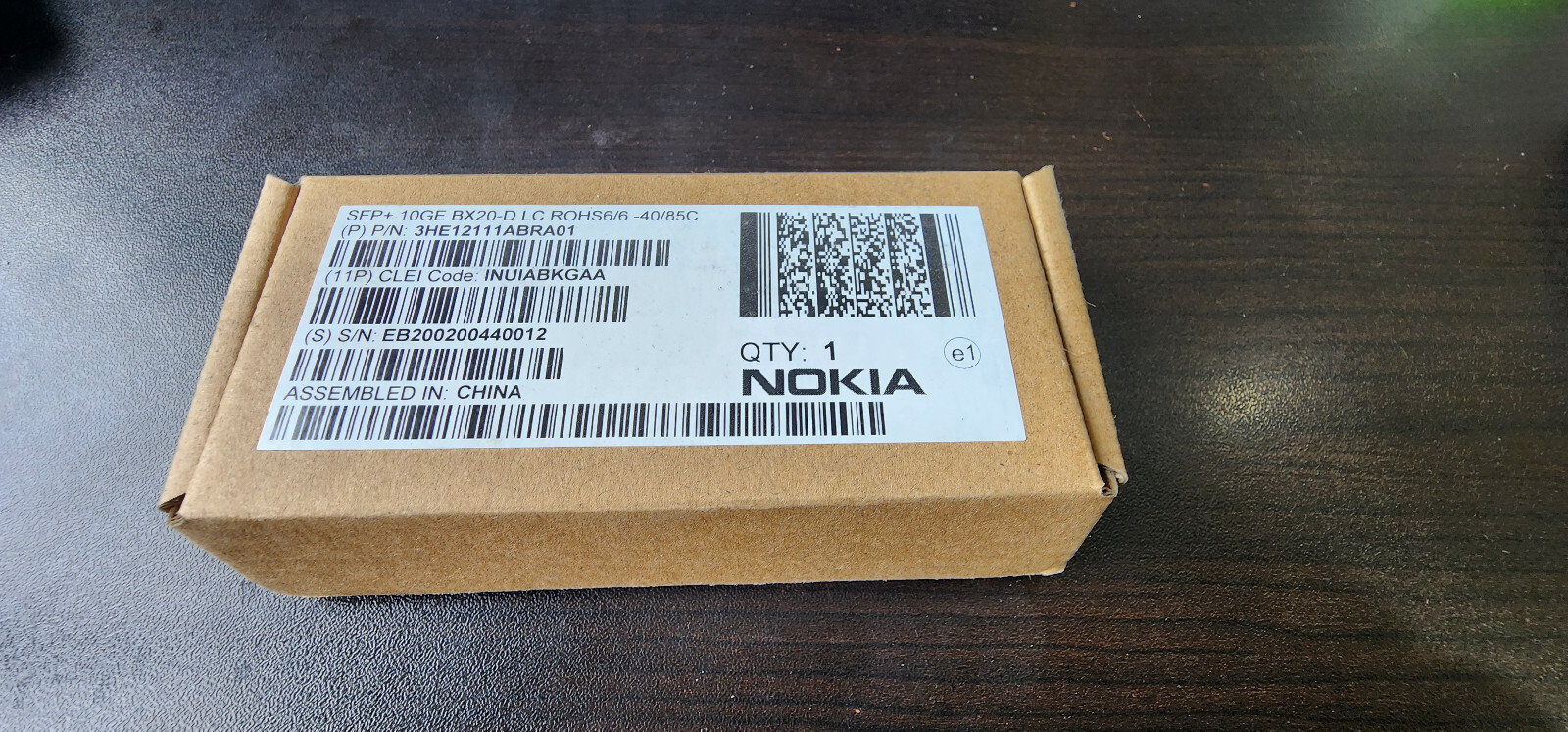 Nokia SFP+ 10GE BX20-D Transceiver Module 3he12111abra01 SKU 11002