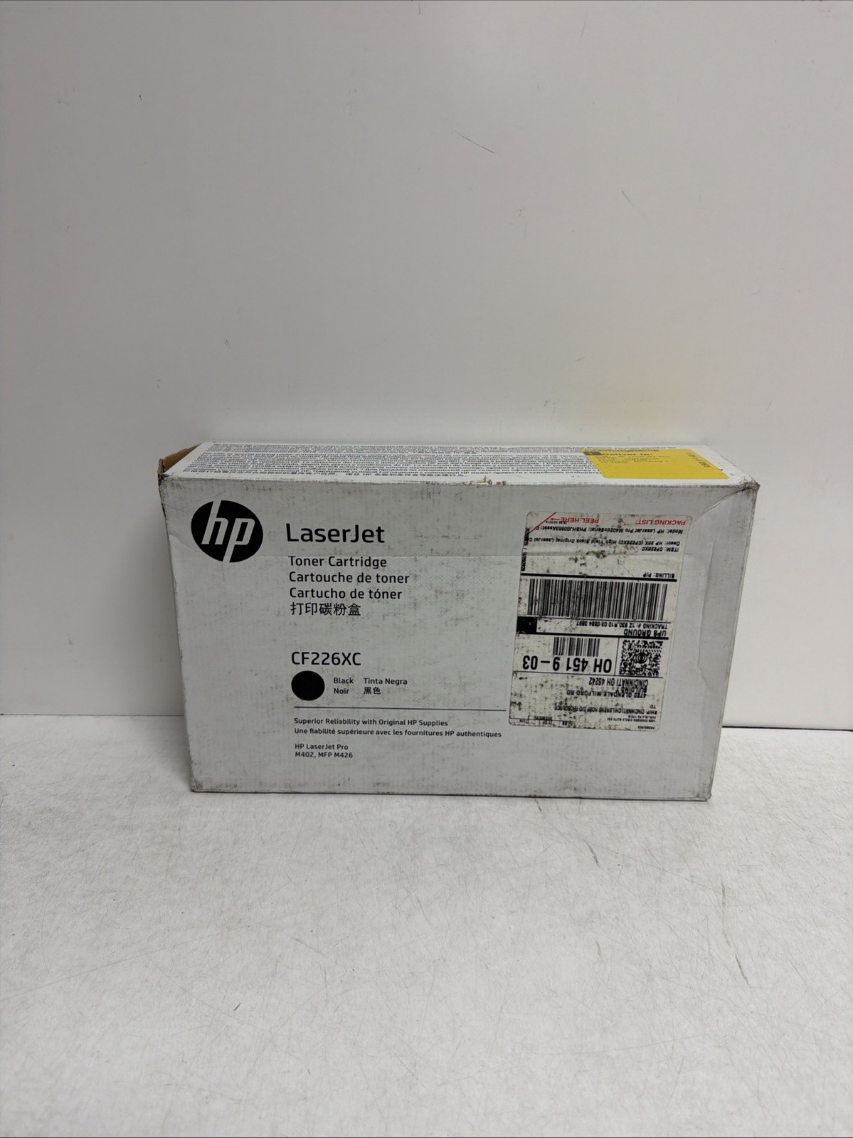 GENUINE HP 26X TONER CARTRIDGE CF226XC