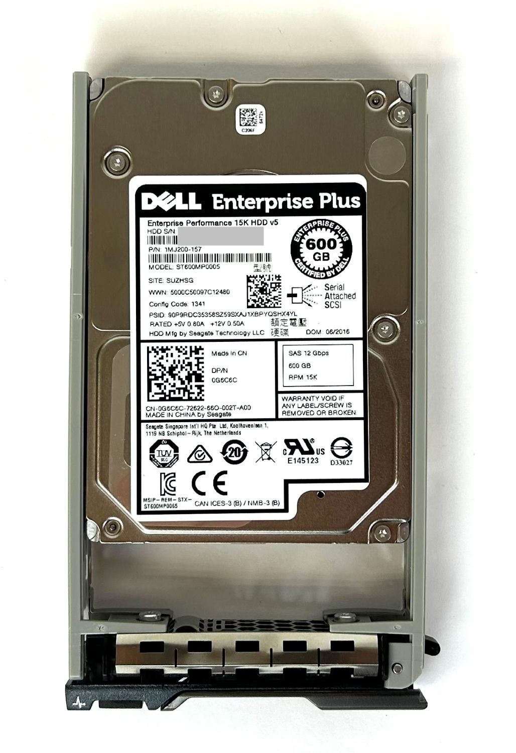 Dell 0G6C6C 600GB 15K RPM SAS 12Gb/s 2.5" SFF Hard Drive | ST600MP0005
