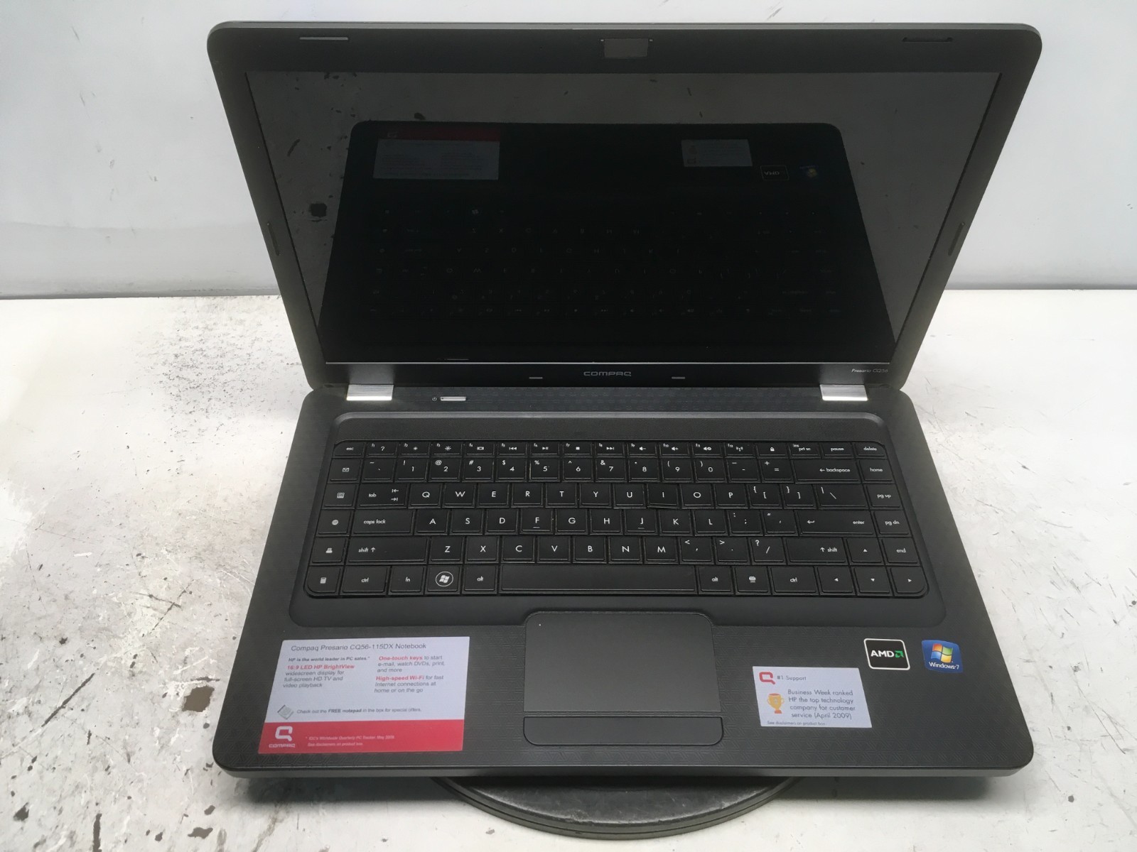 Compaq Presario CQ56-115DX AMD V140 2300MHz 2 GB NO HDD No Batt