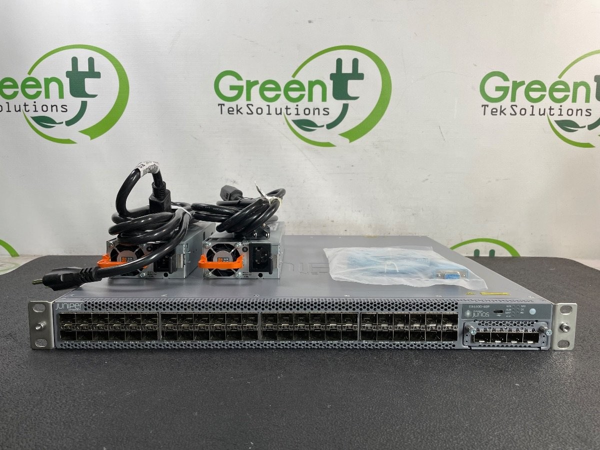 Juniper EX4400-48F 36x1G 12x10G SFP+ w/ 4-Port EX4400-EM-4Y Uplink Dual 550W PSU