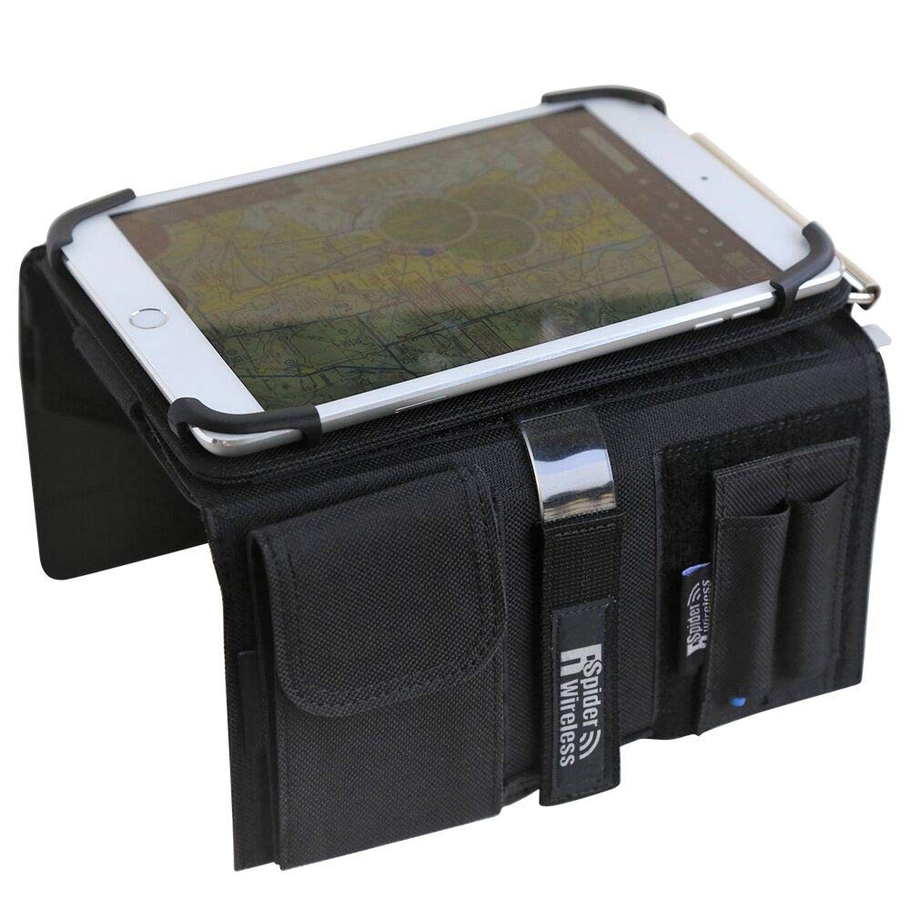 R SPIDER WIRELESS Pilot Kneeboard with Aluminum Clipboard. Compatible with 7....